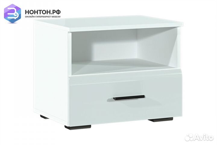 Тумба прикроватная Соло белый
