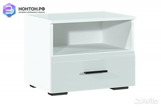 Тумба прикроватная Соло белый