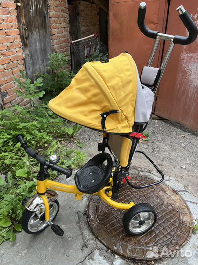 Велосипед с родительской ручкой