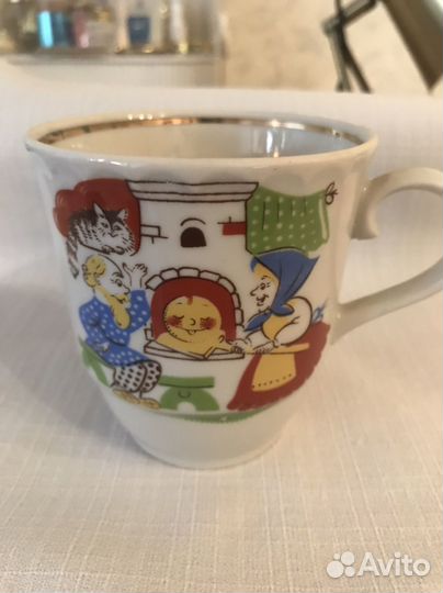 Детский столовый набор колобок