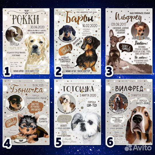 Метрика для животных