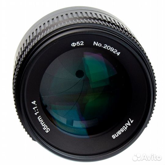 Объектив 7artisans 55mm F1.4 II Fuji XF, черный