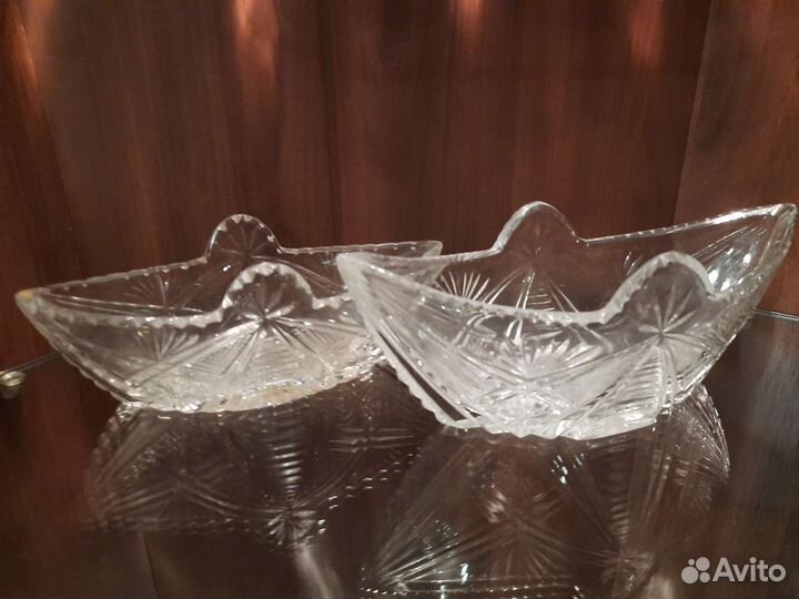 Хрусталь советский салатники