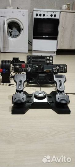Logitech yoke flight system