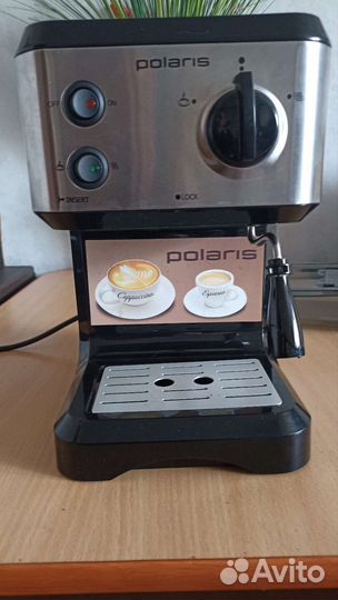 Кофеварка рожковая polaris, кофемолка moulinex,бу