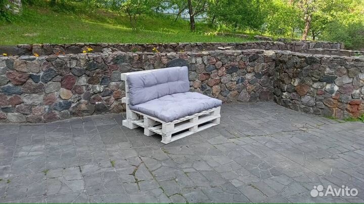 Подушки для паллет, садовых качелей цвет Зеленый