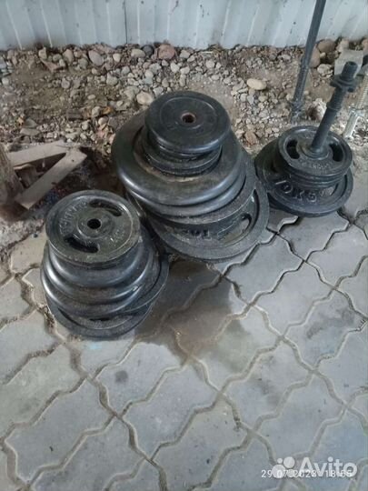 Штанга гриф блины скамья