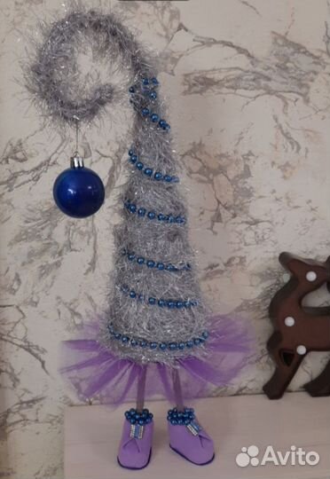 Елочка- топотушка (высота 50 см). Ручная работа