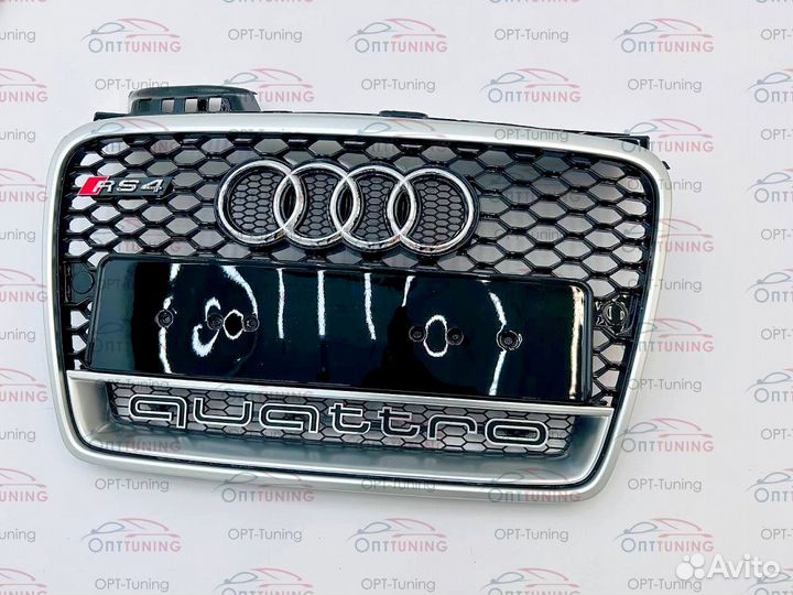 Решетка в стиле RS4 на Audi A4 2004-2009 style 2