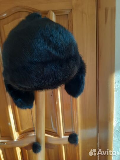 Шапка ушанка норковая женская