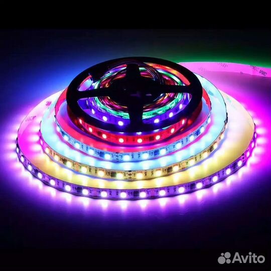 Светодиодная лента SMD 5050 RGB, 12 вольт