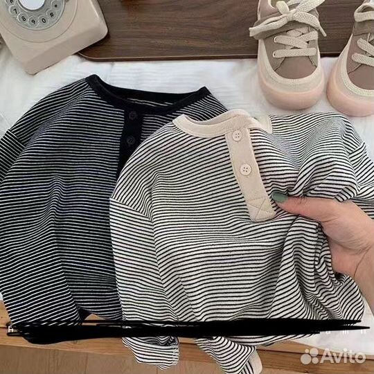 Лонгслив тельняшка для малышей