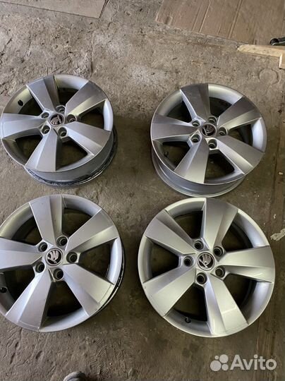Диски литые r16 5x112 skoda