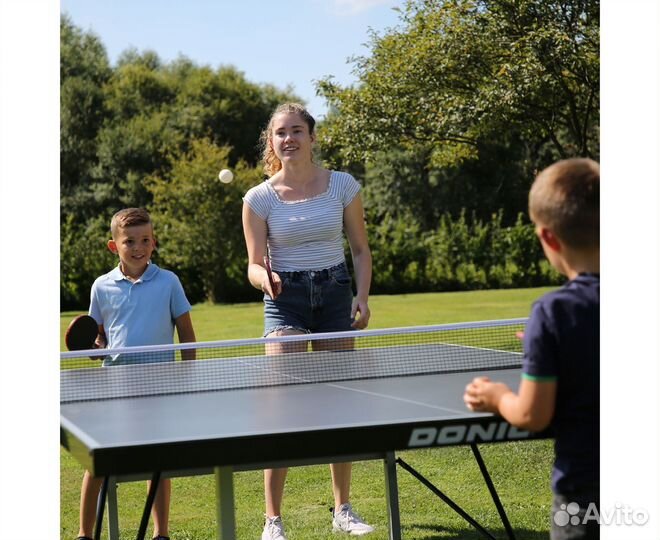 Всепогодный стол donic outdoor roller 1000