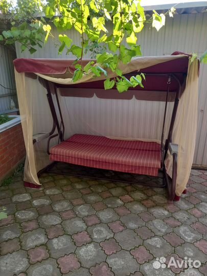 Садовые качели бу