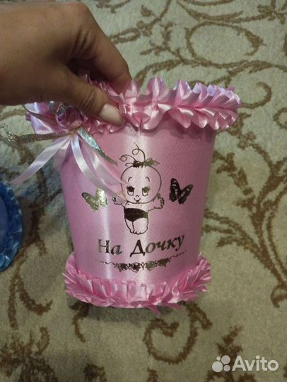 Корзинки для сбора на мальчика и девочку