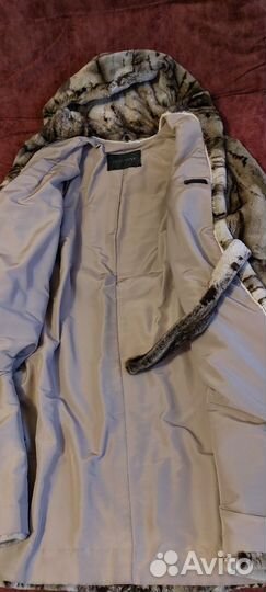 Шуба норковая с капюшоном стриженая винтажная