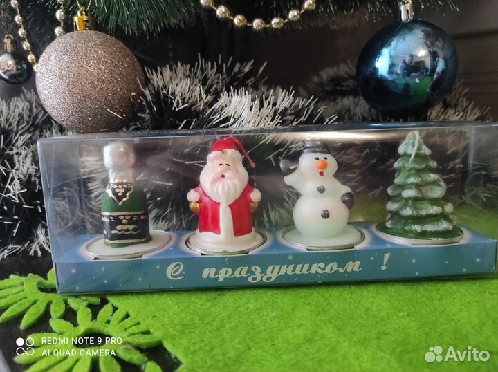 Набор свечей новогодний