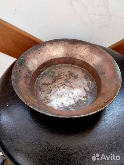 Медная чаша капельник для самовара дореволюционная