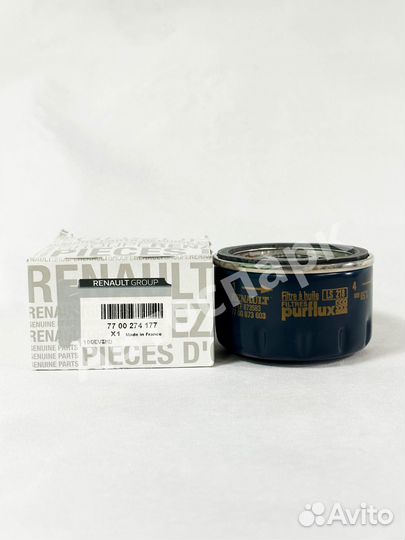 Фильтр масляный Renault оригинал 7700274177 Рено
