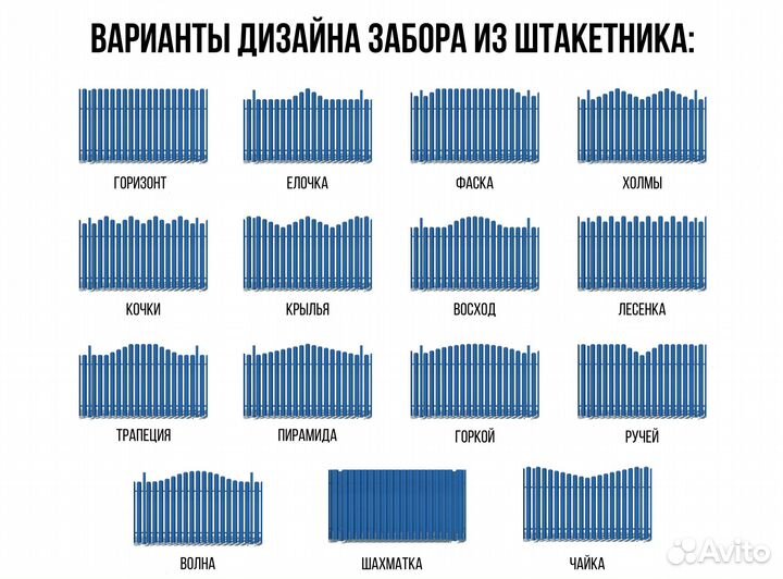 Металлоштакетник для палисадника