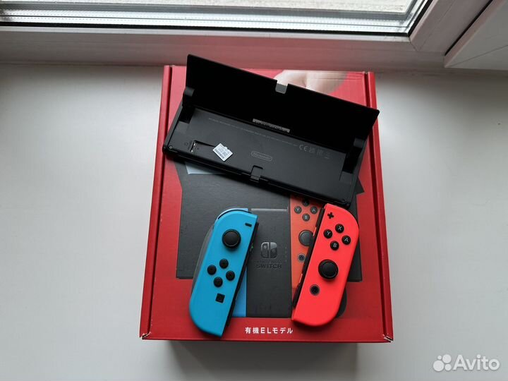 Новая Nintendo Switch Oled Neon Чип+256+Игры
