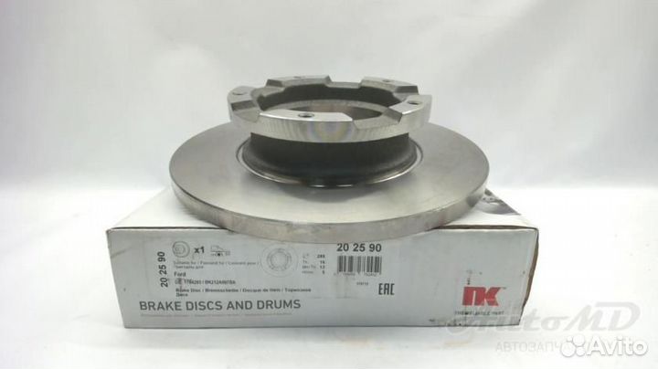 Диск тормозной задний FWD d288 Ford Transit