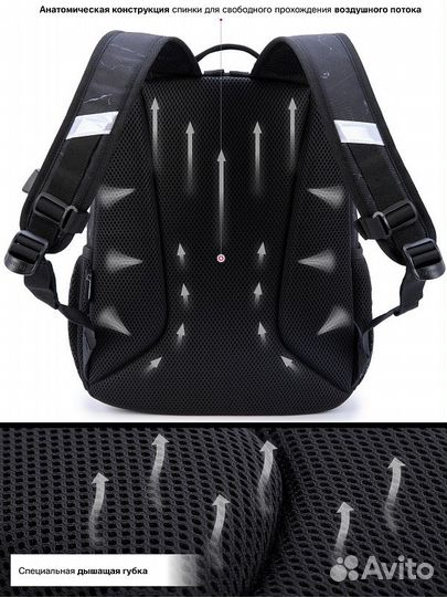 Рюкзак школьный R5-030 + брелок мячик в наличии в