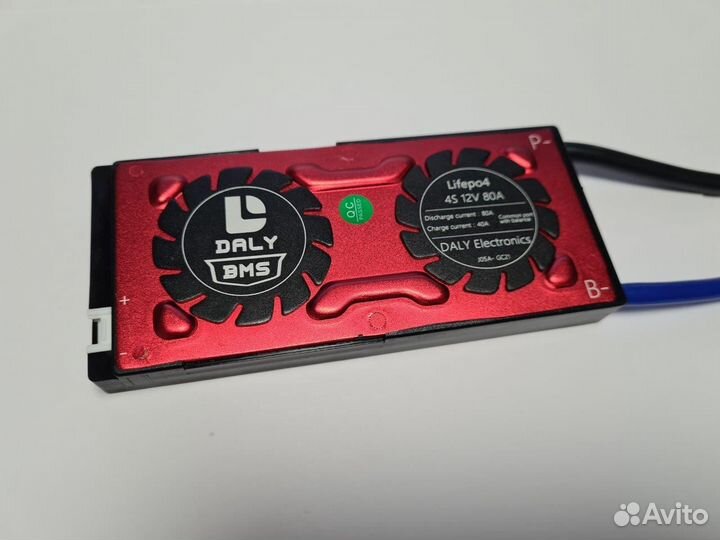 Плата контроля BMS lifepo4 4S 12V 80A