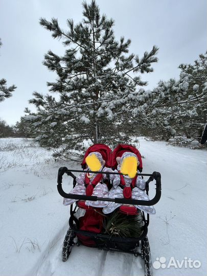 Коляска для двойни