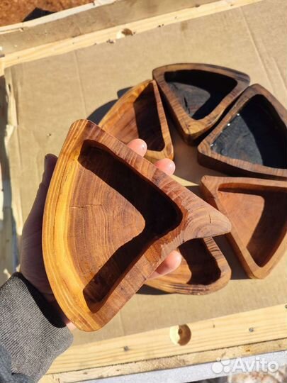 Подсвечник из карагача / менажница