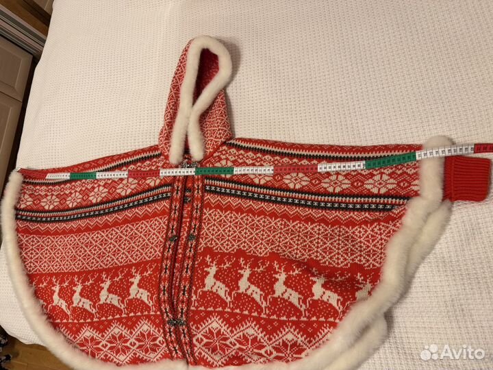 Пончо вязаное детское