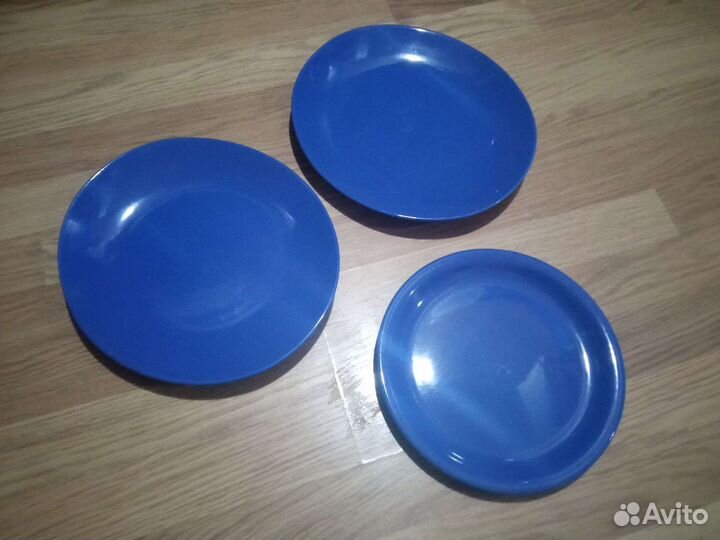 3 тарелки керамика