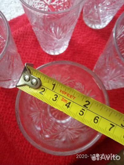 Стаканы хрустальные