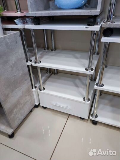 Столик косметолога, косметологическая тележка стул