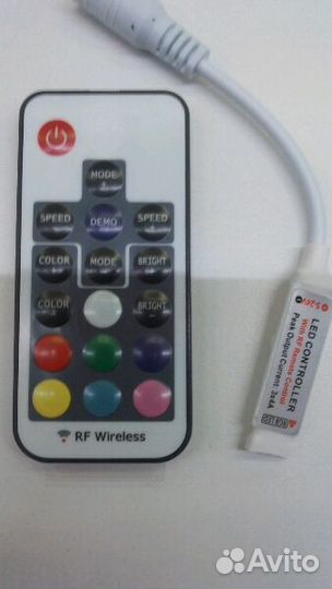 Контролёр д/RGB-ленты на радио частоте с пультом