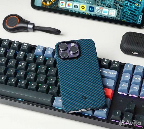 Pitaka iPhone 14 Pro, 14 Pro Max чёрный, синий