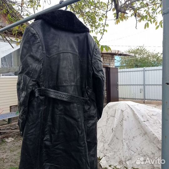 Пальто хромовое офицерское 40-х годов