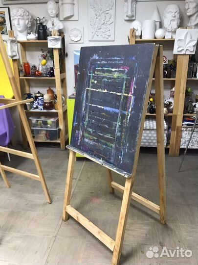 Мольберт напольный деревянный