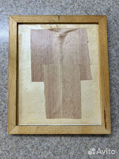 Панно с янтарем на стену размер 17,5*14,5 см