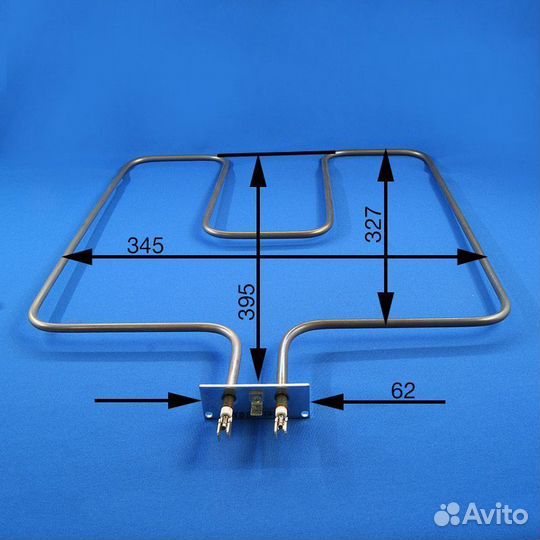 Тэн для духовки нижний 1300w Beko TDB1077