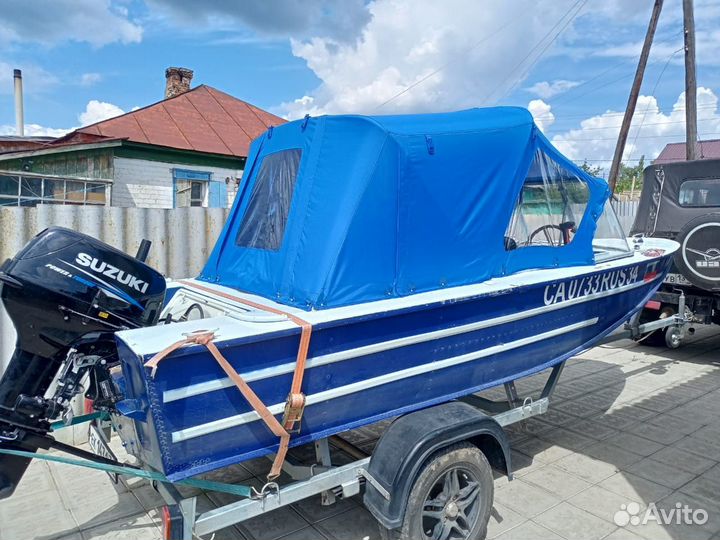 Ходовой тент на лодку Днепр