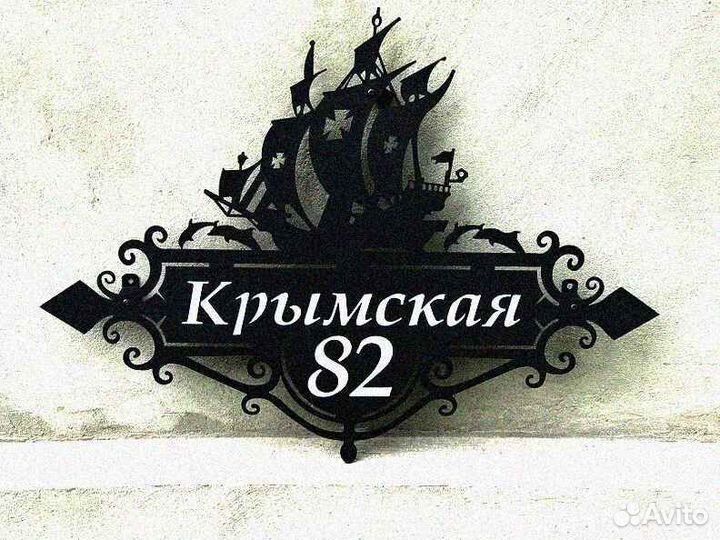 Красивая табличка с адресом