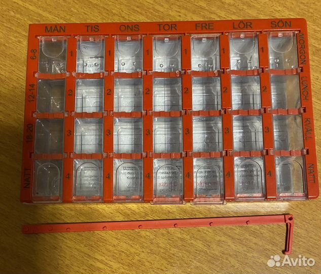 Коробочка для лекарств на неделю