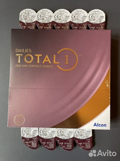 Линзы контактные однодневные Alcon Total Dailies