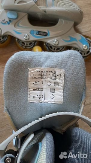 Роликовые коньки детские раздвижные Reinbow-29