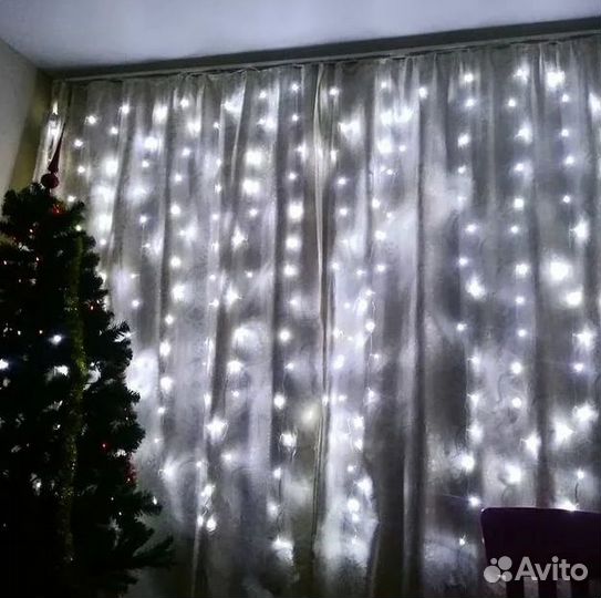 Гирлянда штора оптом \№11-11-11/ гирлянда занавес