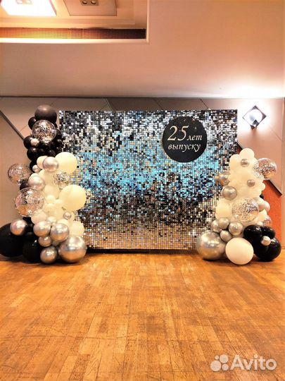 Аренда фотозоны из пайеток