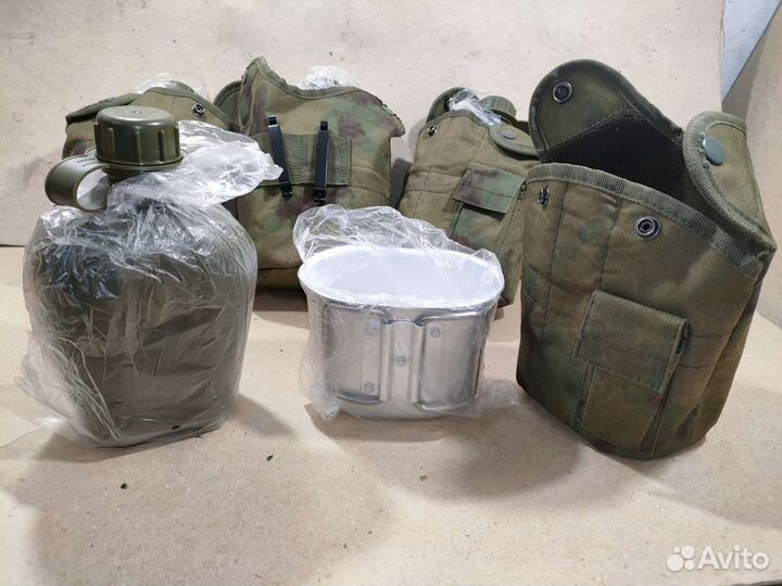Фляга с котелком и чехлом образца нато