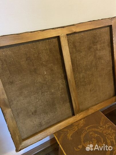 Картина маслом на холсте старинная